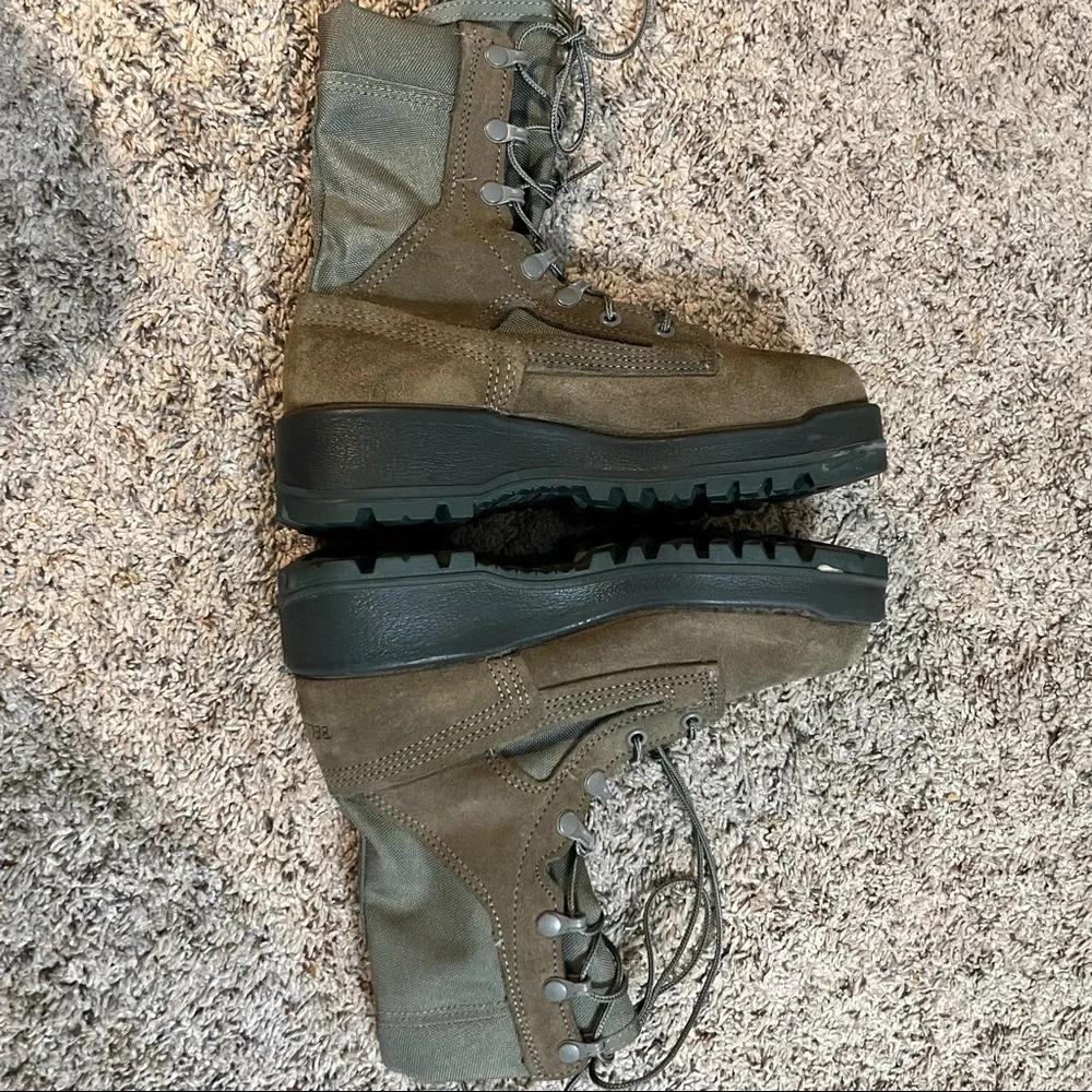 Belleville 600 Sage Green Combat Boots Size 6 - Picture 6 of 14